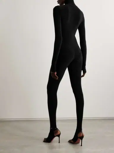 Norma Kamali Stretch-jersey Turtleneck Jumpsuit | Thumbnail 3 Norma Kamali Stretch-jersey Turtleneck Jumpsuit | Thumbnail 3
