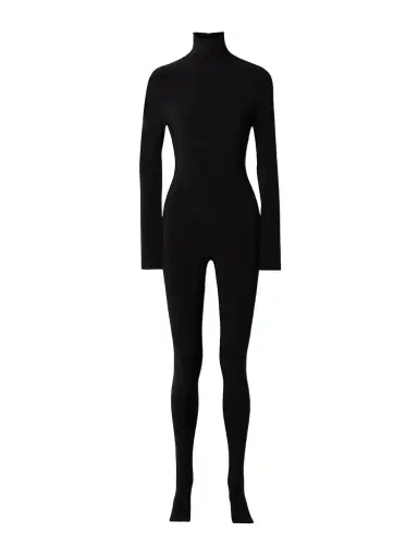 Norma Kamali Stretch-jersey Turtleneck Jumpsuit | Thumbnail 1 Norma Kamali Stretch-jersey Turtleneck Jumpsuit | Thumbnail 1