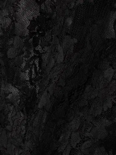Saint Laurent Scalloped Cotton-blend Lace Mini Dress | Thumbnail 5 Saint Laurent Scalloped Cotton-blend Lace Mini Dress | Thumbnail 5