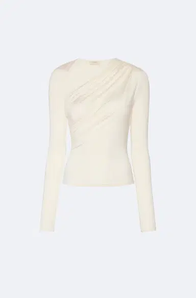 Lapointe Jersey Asymmetrical Ruched Top | Thumbnail 4 Lapointe Jersey Asymmetrical Ruched Top | Thumbnail 4
