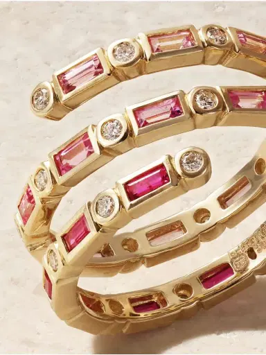 Sydney Evan 14-karat Gold, Sapphire And Diamond Ring | Thumbnail 4 Sydney Evan 14-karat Gold, Sapphire And Diamond Ring | Thumbnail 4