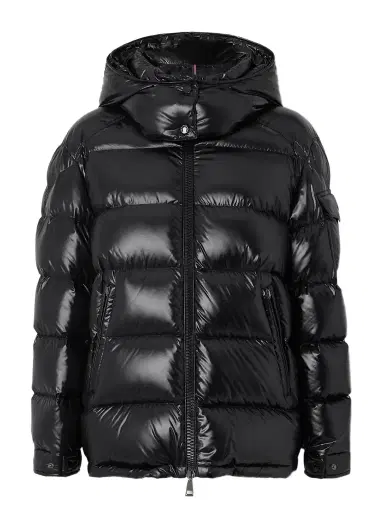 Moncler Maire Hooded Quilted Glossed-shell Down Jacket | Thumbnail 1 Moncler Maire Hooded Quilted Glossed-shell Down Jacket | Thumbnail 1