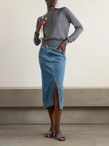 Jacquemus La Jupe De Nimes Asymmetric Denim Midi Skirt | Thumbnail 2 Jacquemus La Jupe De Nimes Asymmetric Denim Midi Skirt | Thumbnail 2