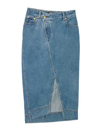 Jacquemus La Jupe De Nimes Asymmetric Denim Midi Skirt | Thumbnail 1 Jacquemus La Jupe De Nimes Asymmetric Denim Midi Skirt | Thumbnail 1