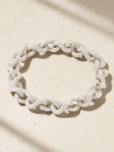 SHAY Infinity Link 18-karat White Gold Diamond Bracelet | Thumbnail 1 SHAY Infinity Link 18-karat White Gold Diamond Bracelet | Thumbnail 1