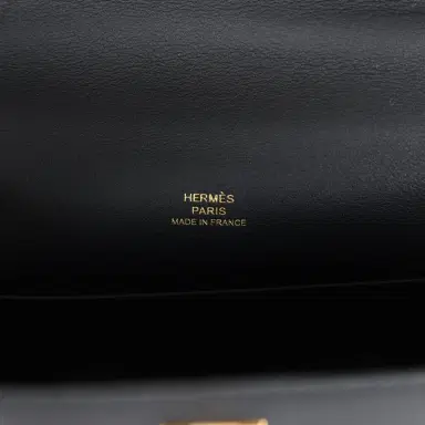 HERMÈS Hermes Kelly Pochette Black Swift Gold Hardware | Thumbnail 7 HERMÈS Hermes Kelly Pochette Black Swift Gold Hardware | Thumbnail 7