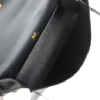 HERMÈS Hermes Kelly Pochette Black Swift Gold Hardware | Thumbnail 8 HERMÈS Hermes Kelly Pochette Black Swift Gold Hardware | Thumbnail 8