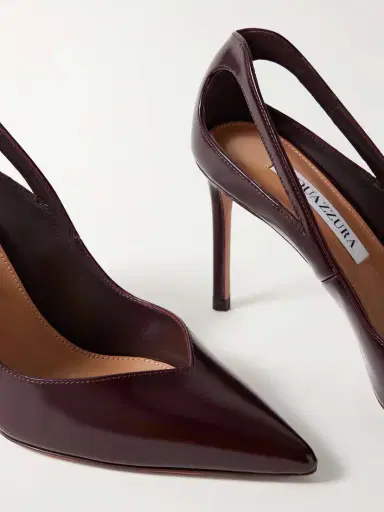 Aquazzura Sheeva 105 Cutout Glossed-leather Pumps | Thumbnail 4 Aquazzura Sheeva 105 Cutout Glossed-leather Pumps | Thumbnail 4