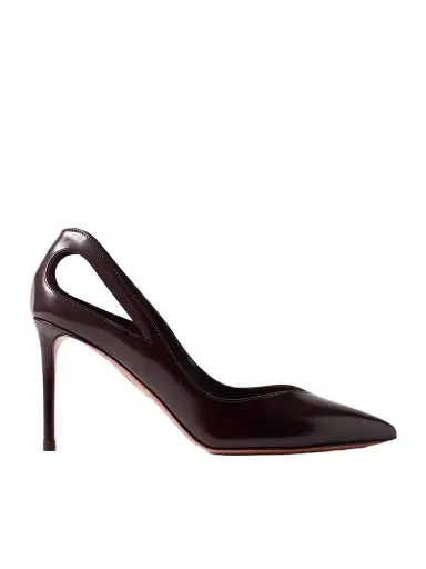 Aquazzura Sheeva 105 Cutout Glossed-leather Pumps | Thumbnail 1 Aquazzura Sheeva 105 Cutout Glossed-leather Pumps | Thumbnail 1