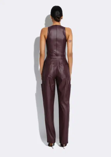LAPOINTE Stretch Faux Leather Tapered Trouser | Thumbnail 2 LAPOINTE Stretch Faux Leather Tapered Trouser | Thumbnail 2