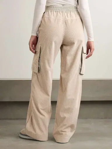 Moncler Grenoble Shell-trimmed Cotton-corduroy Wide-leg Pants | Thumbnail 3 Moncler Grenoble Shell-trimmed Cotton-corduroy Wide-leg Pants | Thumbnail 3
