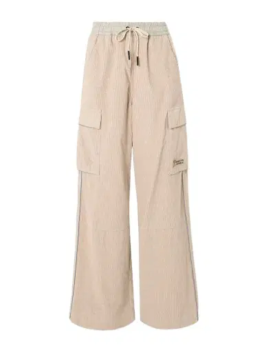 Moncler Grenoble Shell-trimmed Cotton-corduroy Wide-leg Pants | Thumbnail 1 Moncler Grenoble Shell-trimmed Cotton-corduroy Wide-leg Pants | Thumbnail 1