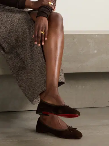 Christian Louboutin Sweetie Jane Suede Flats | Thumbnail 2 Christian Louboutin Sweetie Jane Suede Flats | Thumbnail 2