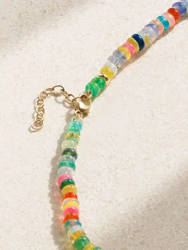 JIA JIA Gold Multi-stone Anklet | Thumbnail 3 JIA JIA Gold Multi-stone Anklet | Thumbnail 3