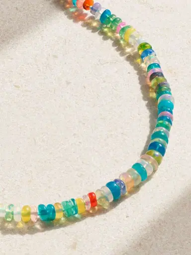JIA JIA Gold Multi-stone Anklet | Thumbnail 4 JIA JIA Gold Multi-stone Anklet | Thumbnail 4