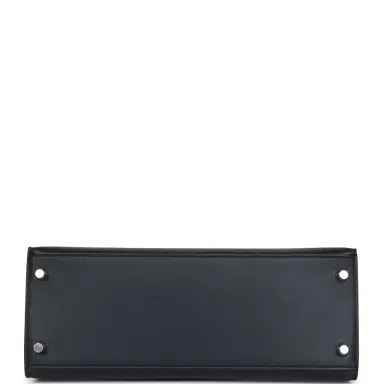 HERMÈS Hermes Special Order (HSS) Kelly Sellier 28 Bleu Obscur Verso Sombrero Palladium Hardware | Thumbnail 6 HERMÈS Hermes Special Order (HSS) Kelly Sellier 28 Bleu Obscur Verso Sombrero Palladium Hardware | Thumbnail 6