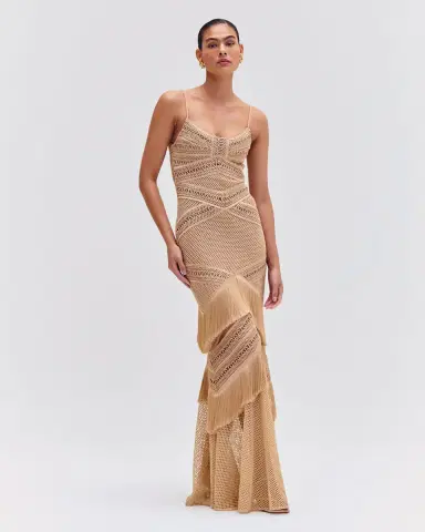 PatBo Sleeveless Fringe Maxi Dress (EXCLUSIVE) | Thumbnail 2 PatBo Sleeveless Fringe Maxi Dress (EXCLUSIVE) | Thumbnail 2