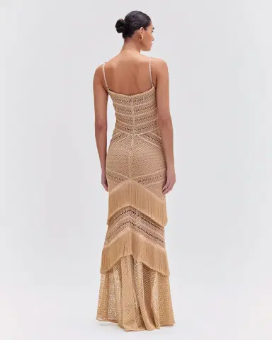 PatBo Sleeveless Fringe Maxi Dress (EXCLUSIVE) | Thumbnail 3 PatBo Sleeveless Fringe Maxi Dress (EXCLUSIVE) | Thumbnail 3