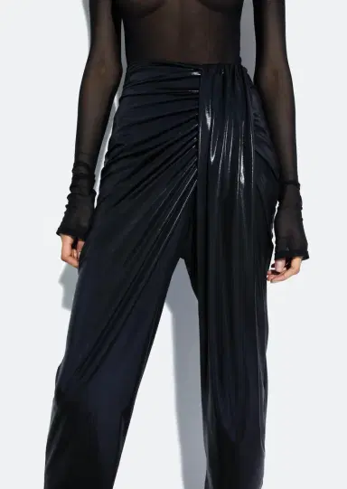 LAPOINTE Coated Jersey Draped Pant | Thumbnail 3 LAPOINTE Coated Jersey Draped Pant | Thumbnail 3