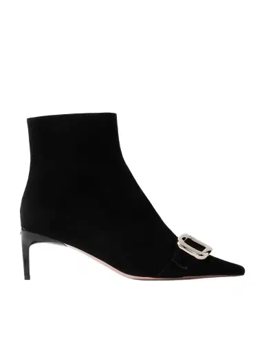 Roger Vivier Viv' Canard 55 Suede Ankle Boots | Thumbnail 1 Roger Vivier Viv' Canard 55 Suede Ankle Boots | Thumbnail 1