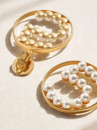 Susan Caplan Vintage plated Faux Pearl Clip Earrings | Thumbnail 3 Susan Caplan Vintage plated Faux Pearl Clip Earrings | Thumbnail 3