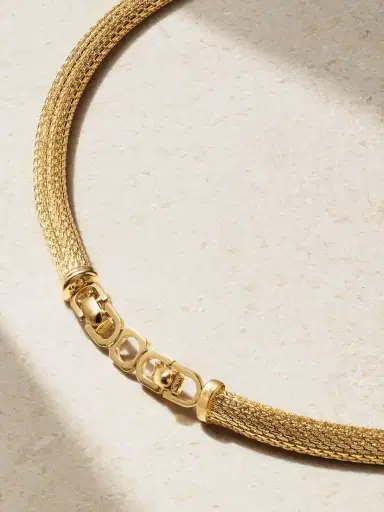 Susan Caplan Vintage Christian Dior Gold-plated Swarovski Crystal Necklace | Thumbnail 3 Susan Caplan Vintage Christian Dior Gold-plated Swarovski Crystal Necklace | Thumbnail 3