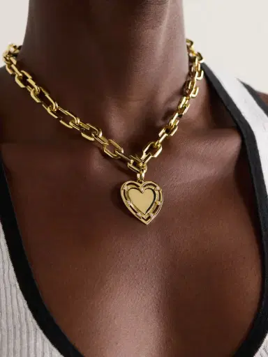 Foundrae Heart Token Love Medium 18-karat Gold Diamond Necklace | Thumbnail 2 Foundrae Heart Token Love Medium 18-karat Gold Diamond Necklace | Thumbnail 2