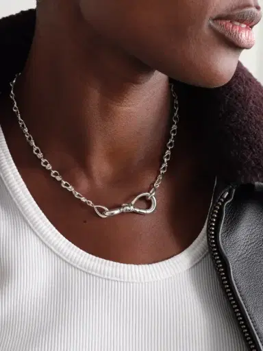 Marla Aaron True Lover's Knot Sterling Silver Necklace | Thumbnail 2 Marla Aaron True Lover's Knot Sterling Silver Necklace | Thumbnail 2