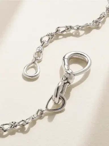 Marla Aaron True Lover's Knot Sterling Silver Necklace | Thumbnail 3 Marla Aaron True Lover's Knot Sterling Silver Necklace | Thumbnail 3
