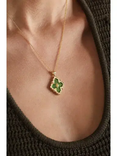 Buccellati Opera Tulle 18-karat Gold And Enamel Necklace | Thumbnail 2 Buccellati Opera Tulle 18-karat Gold And Enamel Necklace | Thumbnail 2
