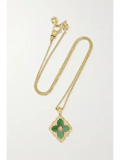Buccellati Opera Tulle 18-karat Gold And Enamel Necklace | Thumbnail 1 Buccellati Opera Tulle 18-karat Gold And Enamel Necklace | Thumbnail 1