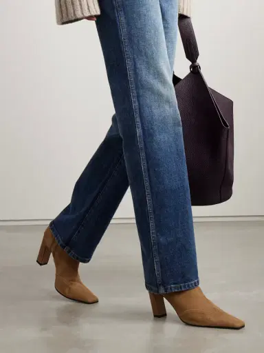 Khaite Nevada Suede Ankle Boots | Thumbnail 2 Khaite Nevada Suede Ankle Boots | Thumbnail 2