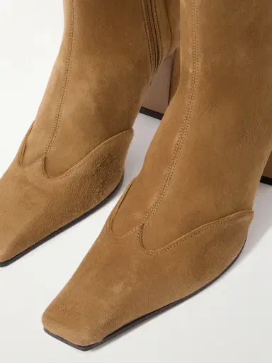 Khaite Nevada Suede Ankle Boots | Thumbnail 4 Khaite Nevada Suede Ankle Boots | Thumbnail 4