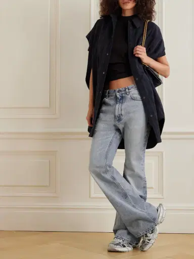 Balenciaga Distressed Low-rise Flared Jeans | Thumbnail 2 Balenciaga Distressed Low-rise Flared Jeans | Thumbnail 2