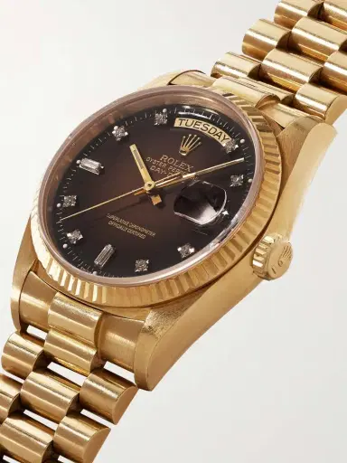 Stephanie Windsor + Rolex Vintage 1986 Oyster Perpetual Day-date President Automatic 36mm 18-karat Gold Diamond Watch, Ref. No., 18083 | Thumbnail 3 Stephanie Windsor + Rolex Vintage 1986 Oyster Perpetual Day-date President Automatic 36mm 18-karat Gold Diamond Watch, Ref. No., 18083 | Thumbnail 3