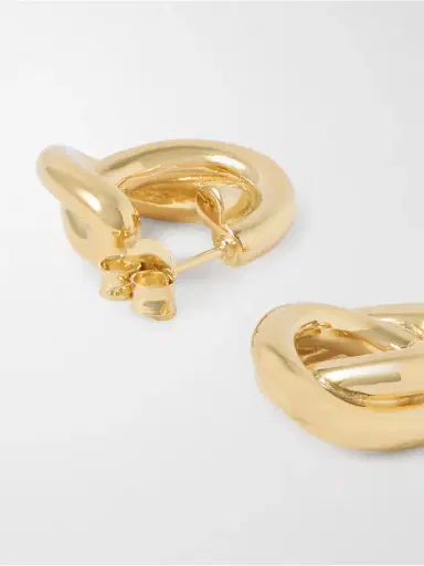 LIÉ STUDIO The Diana Gold-plated Hoop Earrings | Thumbnail 3 LIÉ STUDIO The Diana Gold-plated Hoop Earrings | Thumbnail 3