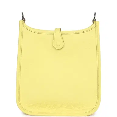 HERMÈS Hermes Evelyne TPM Limoncello Clemence Palladium Hardware | Thumbnail 6 HERMÈS Hermes Evelyne TPM Limoncello Clemence Palladium Hardware | Thumbnail 6
