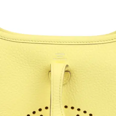 HERMÈS Hermes Evelyne TPM Limoncello Clemence Palladium Hardware | Thumbnail 8 HERMÈS Hermes Evelyne TPM Limoncello Clemence Palladium Hardware | Thumbnail 8