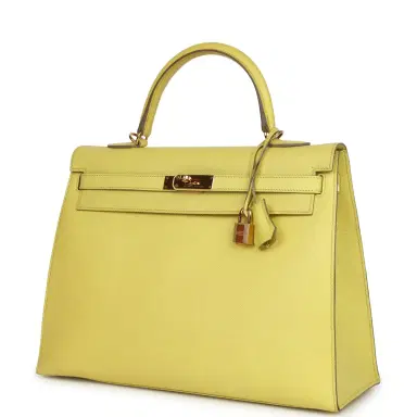 HERMÈS Pre-owned Hermes Kelly 35 Sellier Soufre Epsom Gold Hardware | Thumbnail 2 HERMÈS Pre-owned Hermes Kelly 35 Sellier Soufre Epsom Gold Hardware | Thumbnail 2