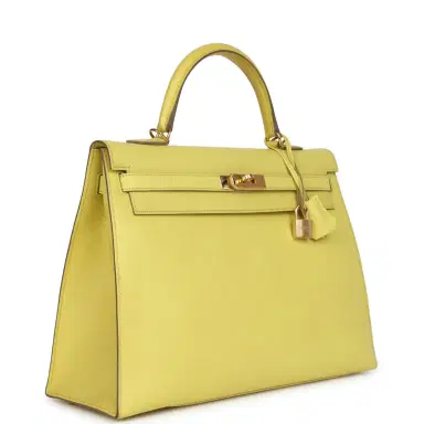 HERMÈS Pre-owned Hermes Kelly 35 Sellier Soufre Epsom Gold Hardware | Thumbnail 3 HERMÈS Pre-owned Hermes Kelly 35 Sellier Soufre Epsom Gold Hardware | Thumbnail 3