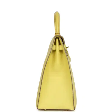 HERMÈS Pre-owned Hermes Kelly 35 Sellier Soufre Epsom Gold Hardware | Thumbnail 4 HERMÈS Pre-owned Hermes Kelly 35 Sellier Soufre Epsom Gold Hardware | Thumbnail 4