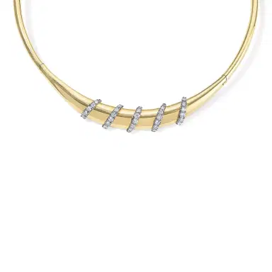 Stephanie Gottlieb Gold Collar Necklace with Diamonds | Thumbnail 2 Stephanie Gottlieb Gold Collar Necklace with Diamonds | Thumbnail 2