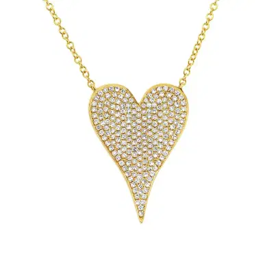 Stephanie Gottlieb Medium Pave Heart Necklace | Thumbnail 2 Stephanie Gottlieb Medium Pave Heart Necklace | Thumbnail 2