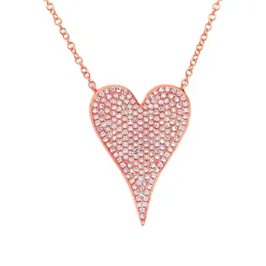 Stephanie Gottlieb Medium Pave Heart Necklace | Thumbnail 3 Stephanie Gottlieb Medium Pave Heart Necklace | Thumbnail 3