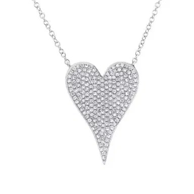 Stephanie Gottlieb Medium Pave Heart Necklace | Thumbnail 1 Stephanie Gottlieb Medium Pave Heart Necklace | Thumbnail 1