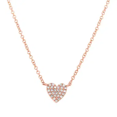 Stephanie Gottlieb Mini Pave Heart Necklace | Thumbnail 2 Stephanie Gottlieb Mini Pave Heart Necklace | Thumbnail 2