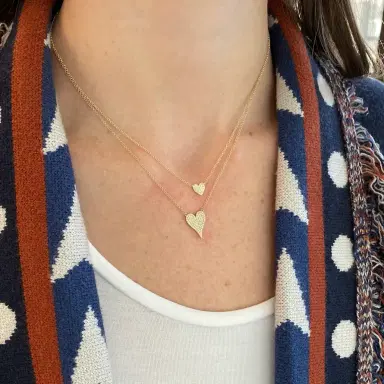 Stephanie Gottlieb Mini Pave Heart Necklace | Thumbnail 4 Stephanie Gottlieb Mini Pave Heart Necklace | Thumbnail 4