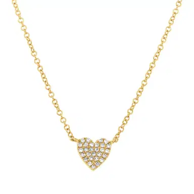 Stephanie Gottlieb Mini Pave Heart Necklace | Thumbnail 1 Stephanie Gottlieb Mini Pave Heart Necklace | Thumbnail 1