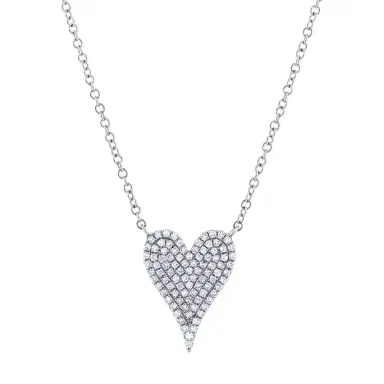 Stephanie Gottlieb Small Pave Heart Necklace | Thumbnail 2 Stephanie Gottlieb Small Pave Heart Necklace | Thumbnail 2