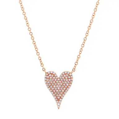 Stephanie Gottlieb Small Pave Heart Necklace | Thumbnail 3 Stephanie Gottlieb Small Pave Heart Necklace | Thumbnail 3